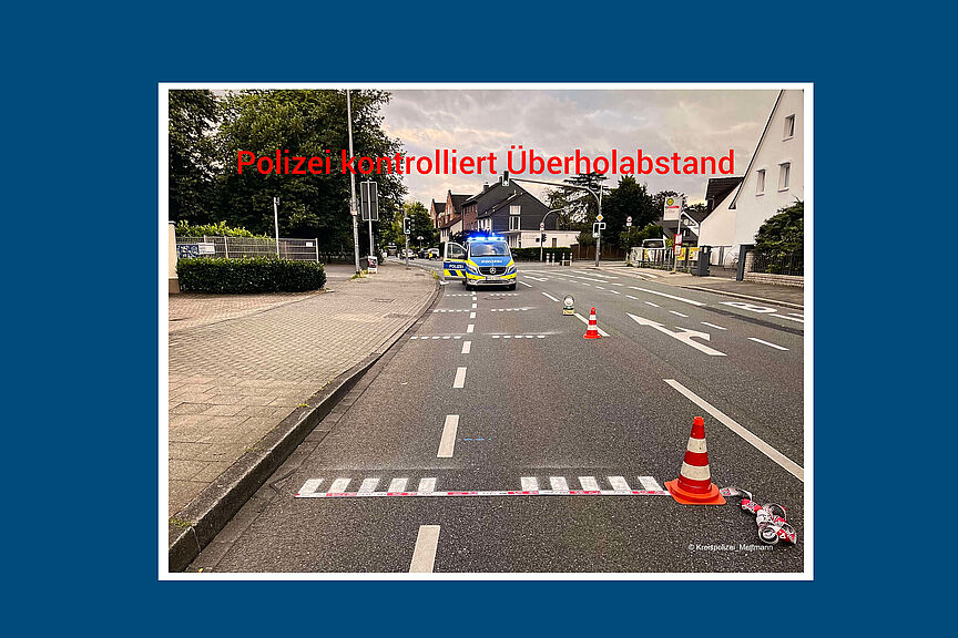 KV_Polizei überprüft_ Abstand, Abstand, Abstand